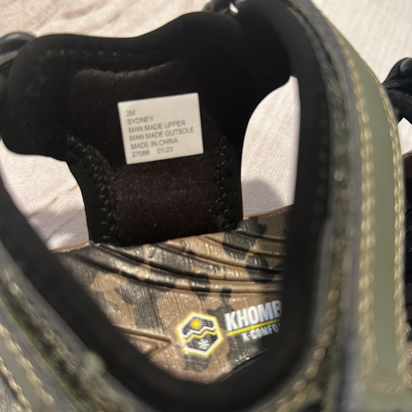 Khombu Boys Camouflage Print Velcro Sandals Size 2 - Picture 6 of 7